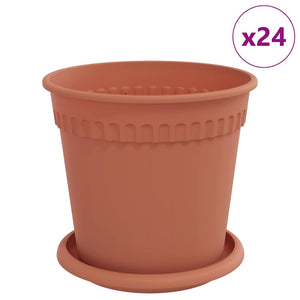 Blumentöpfe Ziegelrot 17 cm, 24er Set