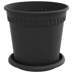 Blumentöpfe Schwarz 17 cm, 24er Set