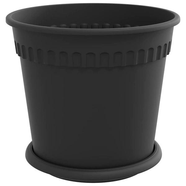 Blumentöpfe Schwarz 19x16cm, 24er Set