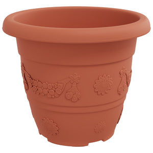 Blumentöpfe 6er Set, Ziegelrot, Ø 26cm