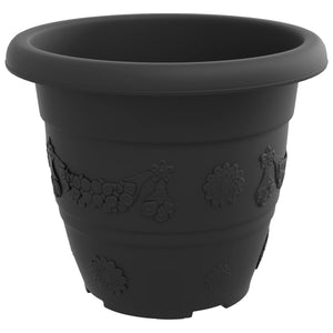 Blumentöpfe Schwarz 6 Stk. Ø 22cm
