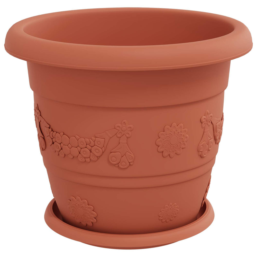 Blumentöpfe Ziegelrot 30 cm, 24er Set