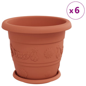 Blumentöpfe Ziegelrot 30 cm, 24er Set
