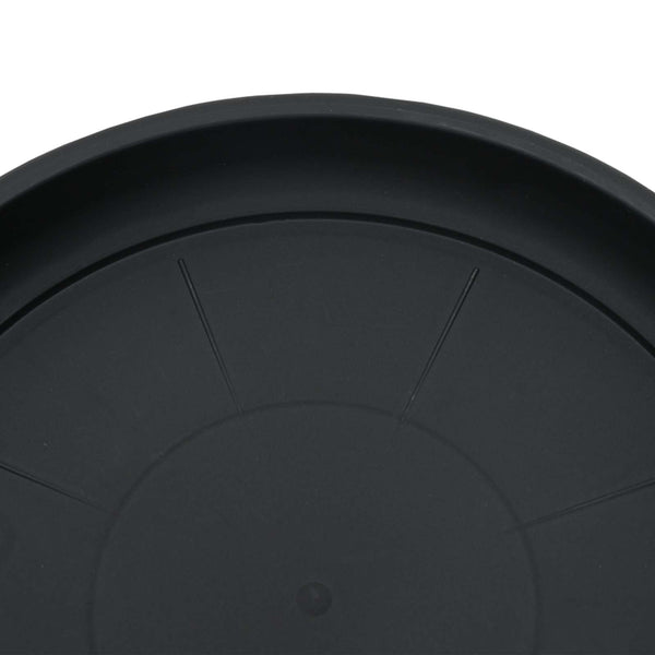 Schwarze Blumentöpfe, 24er Set, Ø 26cm