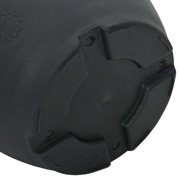 Blumentöpfe Schwarz 30x25cm, 24er Set