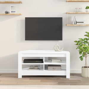 Eck-TV-Schrank Weiß 102 cm