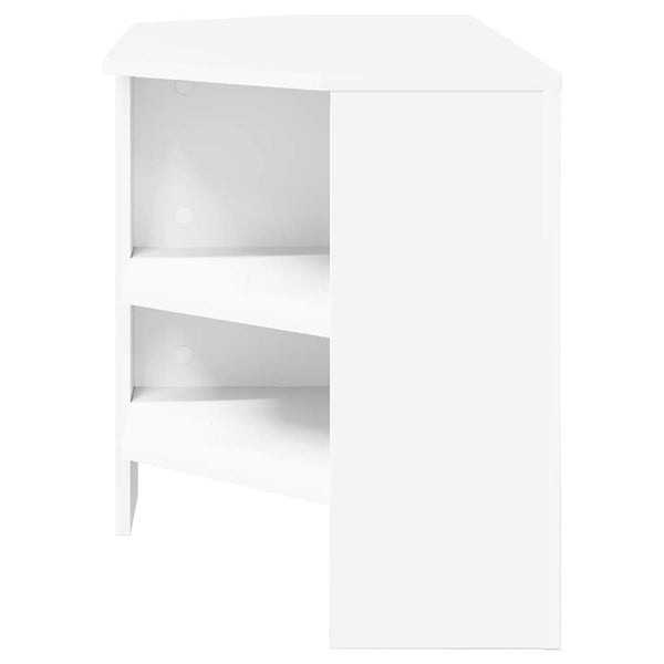Eck-TV-Schrank Weiß 102 cm