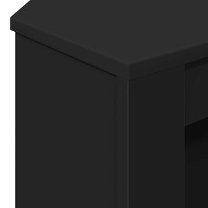 Eck-TV-Schrank Schwarz 102 cm