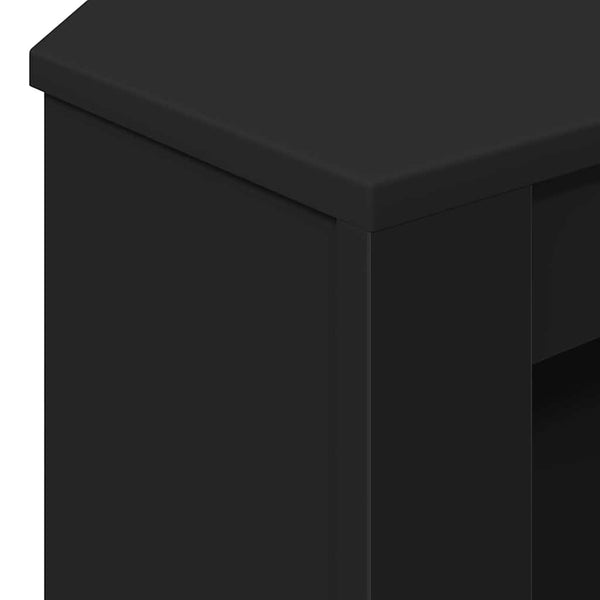 Eck-TV-Schrank Schwarz 102 cm