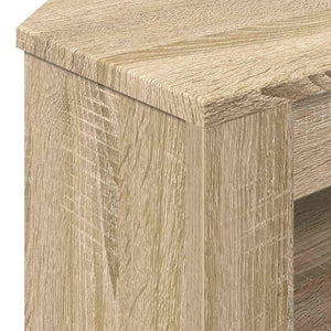 Meuble TV d'angle vidaXL en aggloméré coloris chêne Sonoma 102 x 40,5 x 45 cm