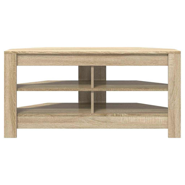 Meuble TV d'angle vidaXL en aggloméré coloris chêne Sonoma 102 x 40,5 x 45 cm