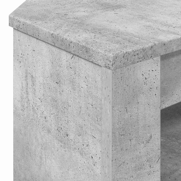 Eck-TV-Schrank, Betongrau, 102 cm