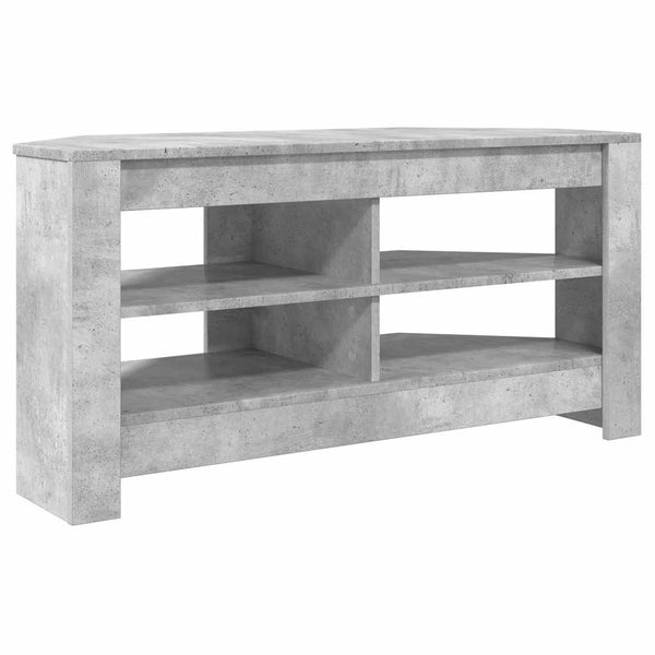 Eck-TV-Schrank, Betongrau, 102 cm