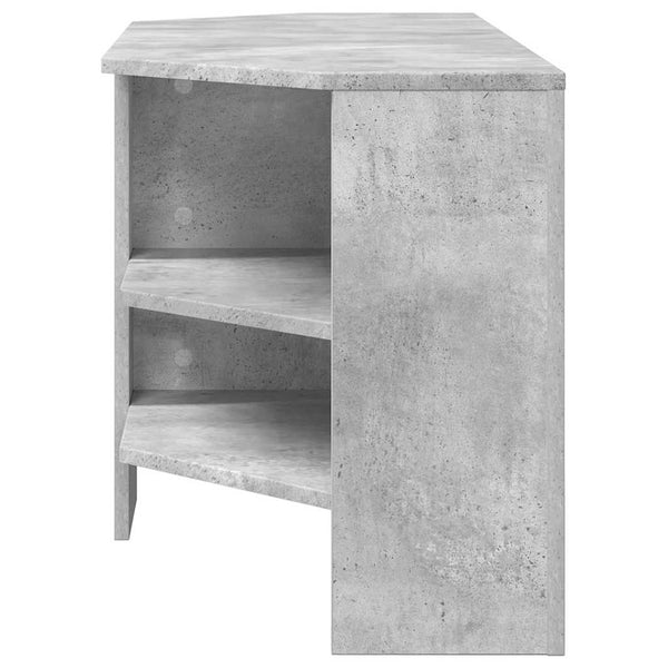 Eck-TV-Schrank, Betongrau, 102 cm