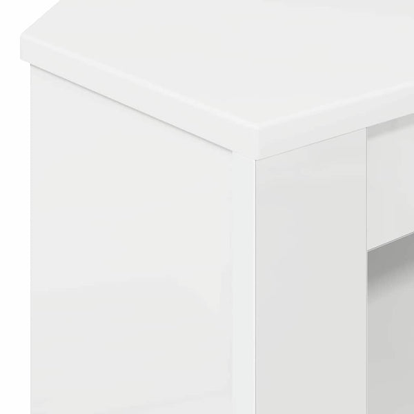 Eck-TV-Schrank Weiß Hochglanz