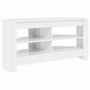 Eck-TV-Schrank Weiß Hochglanz