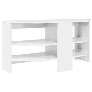 Eck-TV-Schrank Weiß Hochglanz