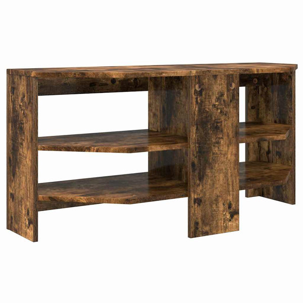 Meuble TV d'angle vidaXL Chêne fumé 102 x 40,5 x 45 cm Bois d'ingénierie