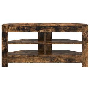 Meuble TV d'angle vidaXL Chêne fumé 102 x 40,5 x 45 cm Bois d'ingénierie