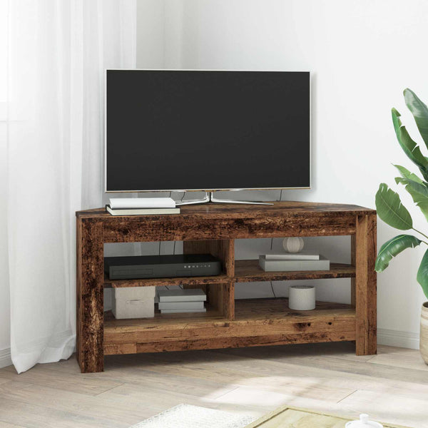 Eck-TV-Schrank Altholz 102 cm