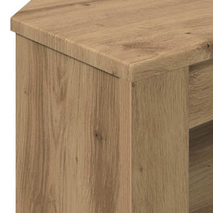vidaXL Meuble TV d'angle chêne artisanal 102 x 40,5 x 45 cm bois d'ingénierie