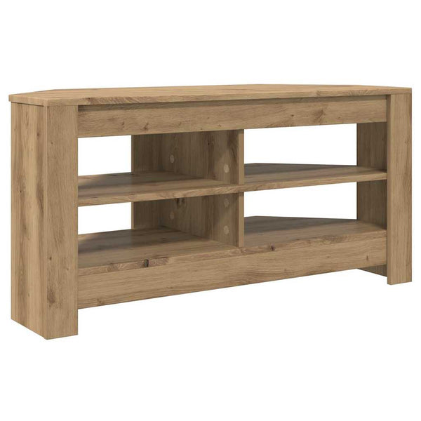 vidaXL Meuble TV d'angle chêne artisanal 102 x 40,5 x 45 cm bois d'ingénierie