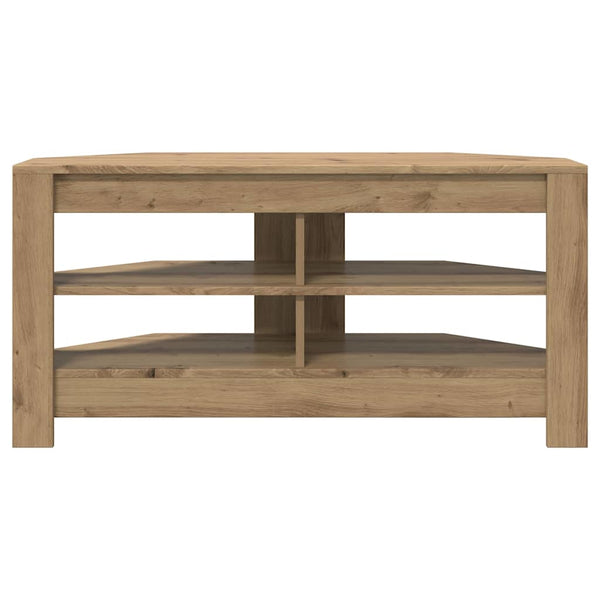 vidaXL Meuble TV d'angle chêne artisanal 102 x 40,5 x 45 cm bois d'ingénierie