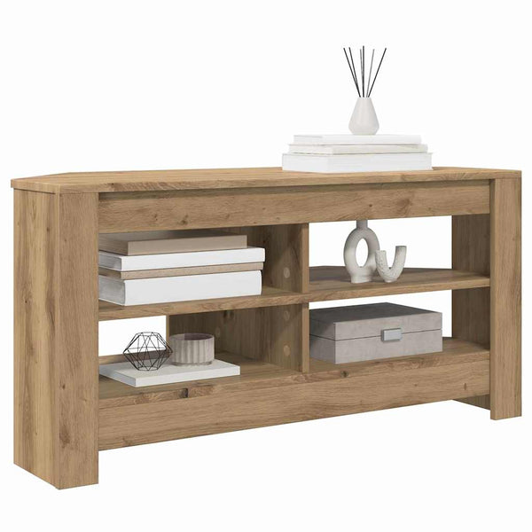 vidaXL Meuble TV d'angle chêne artisanal 102 x 40,5 x 45 cm bois d'ingénierie