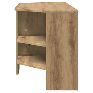 vidaXL Meuble TV d'angle chêne artisanal 102 x 40,5 x 45 cm bois d'ingénierie