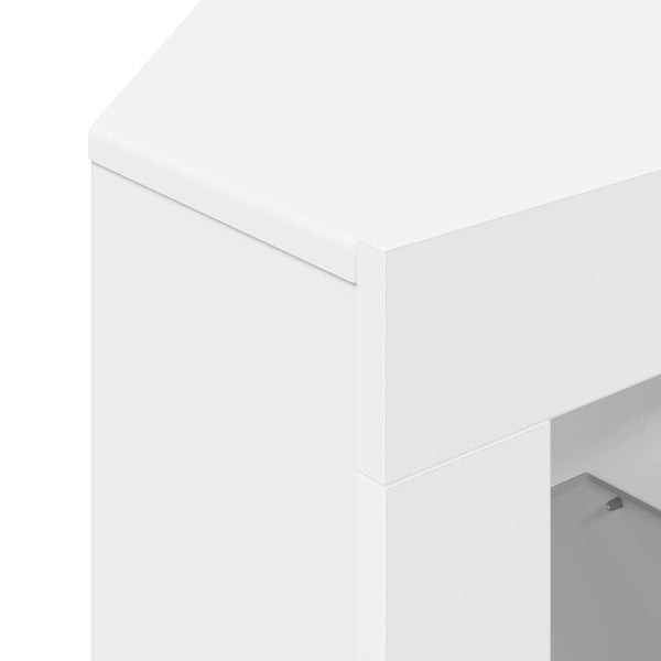 Weiße Eck LED TV-Schrank Wandmontage