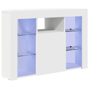 Weiße Eck LED TV-Schrank Wandmontage