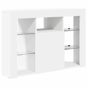 Weiße Eck LED TV-Schrank Wandmontage