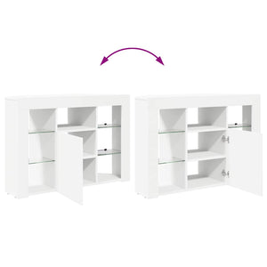 Weiße Eck LED TV-Schrank Wandmontage