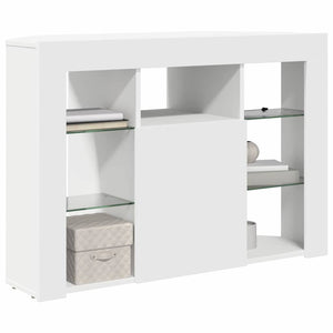 Weiße Eck LED TV-Schrank Wandmontage