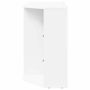 Weiße Eck LED TV-Schrank Wandmontage