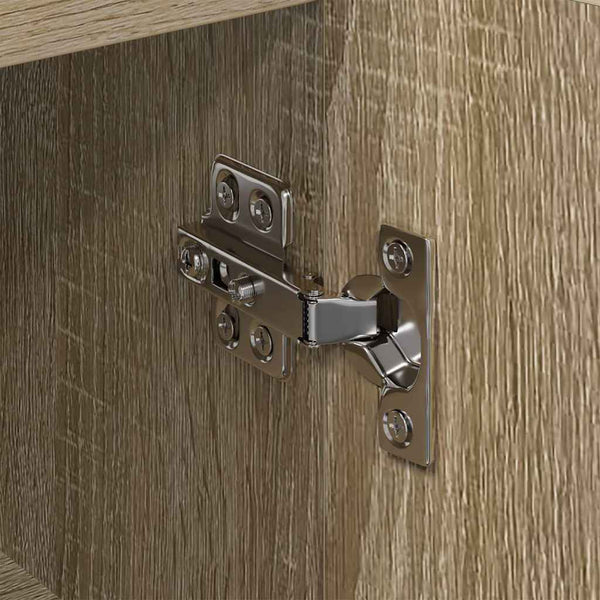 Meuble TV d'angle à LED vidaXL Chêne Sonoma 100x40x68cm Bois d'ingénierie