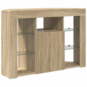 Meuble TV d'angle à LED vidaXL Chêne Sonoma 100x40x68cm Bois d'ingénierie