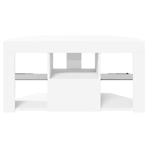Weißer Eck LED TV-Schrank 100cm