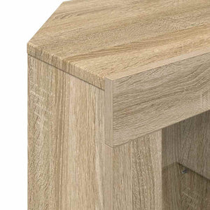 Eck-TV-Schrank mit LED Sonoma Eiche