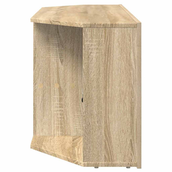 Eck-TV-Schrank mit LED Sonoma Eiche