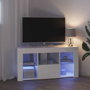 Eck LED TV-Schrank, Wandmontiert, Weiß