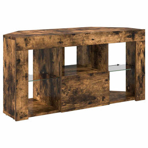 Eck-LED-TV-Schrank Geräucherte Eiche 100cm