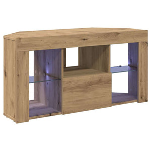 Eck-TV-Schrank mit LED Artisan Eiche 100cm