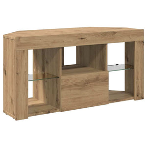 Eck-TV-Schrank mit LED Artisan Eiche 100cm