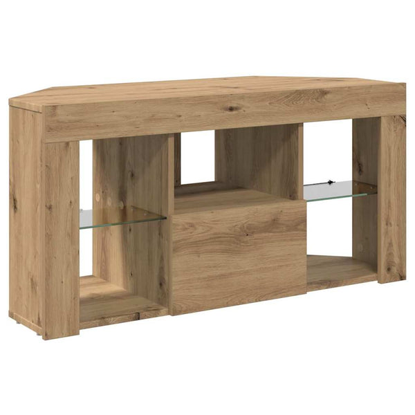 Eck-TV-Schrank mit LED Artisan Eiche 100cm