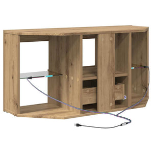 Eck-TV-Schrank mit LED Artisan Eiche 100cm