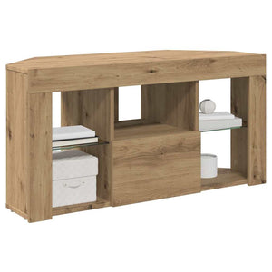 Eck-TV-Schrank mit LED Artisan Eiche 100cm