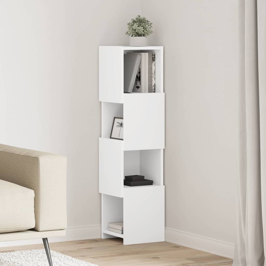 vidaXL Meuble d'angle 25,5x25x102 cm Bois d'ingénierie