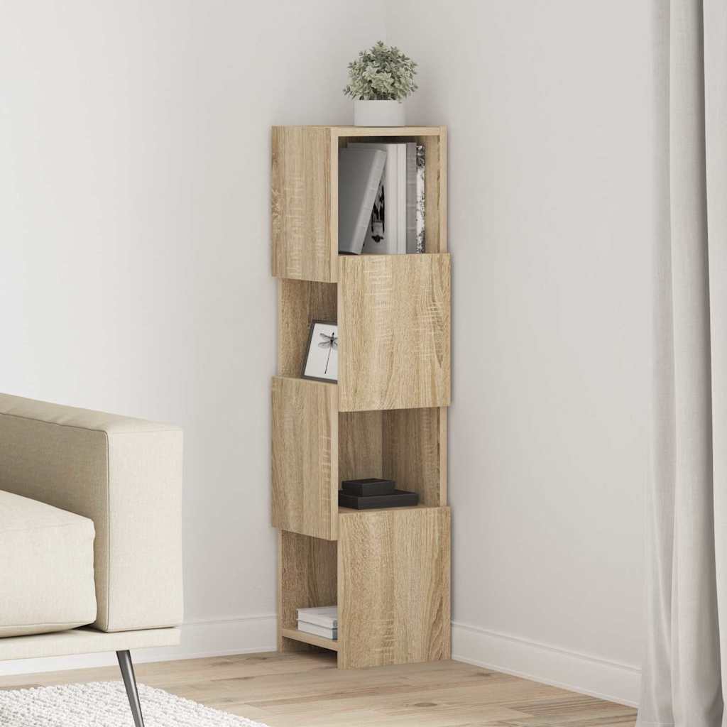 vidaXL Meuble d'angle chêne Sonoma 25,5x25x102 cm Bois d'ingénierie