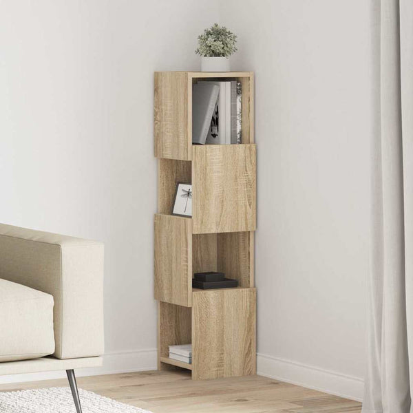 vidaXL Meuble d'angle chêne Sonoma 25,5x25x102 cm Bois d'ingénierie